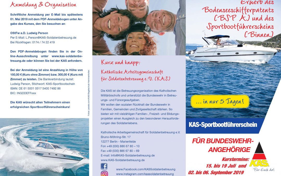 Unterwegs auf allen Wassern! – Erwerb des Bodenseeschifferpatents (BSP A) und des Sportbootführerscheins (Binnen)
