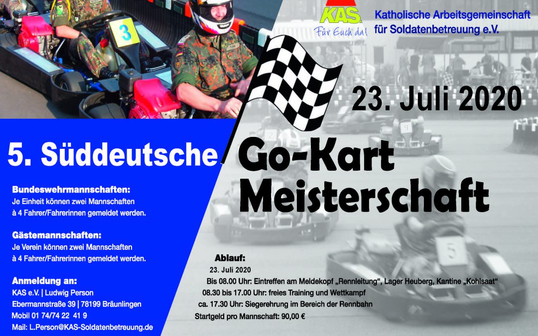 5. GO-Kart-Meisterschaft 2020 in Stetten a.k.M. – Achtung: Diese Betreuungsmaßnahme wurde abgesagt