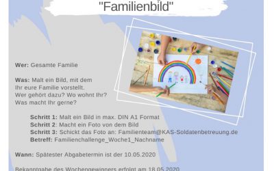 KAS Familien Challenge 2020 für Bundeswehrfamilien – Die 1. Challenge: "Familienbild"