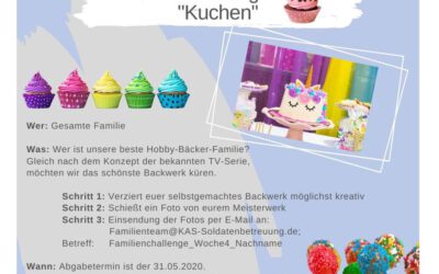 KAS Familien Challenge 2020 für Bundeswehrfamilien – Die 4. Challenge: "Backwerk"