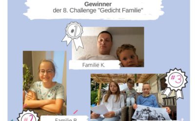 KAS Familien Challenge 2020: Die Sieger der 8. Challenge „Gedicht Familie“ stehen fest!