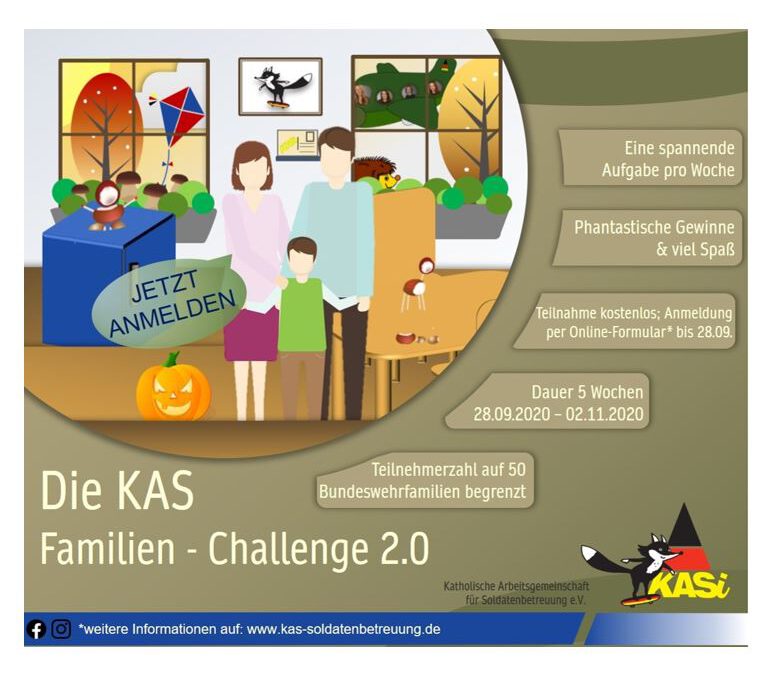 Die KAS Familien Challenge 2.0 für Bundeswehrfamilien – Jetzt kostenfrei mitmachen!