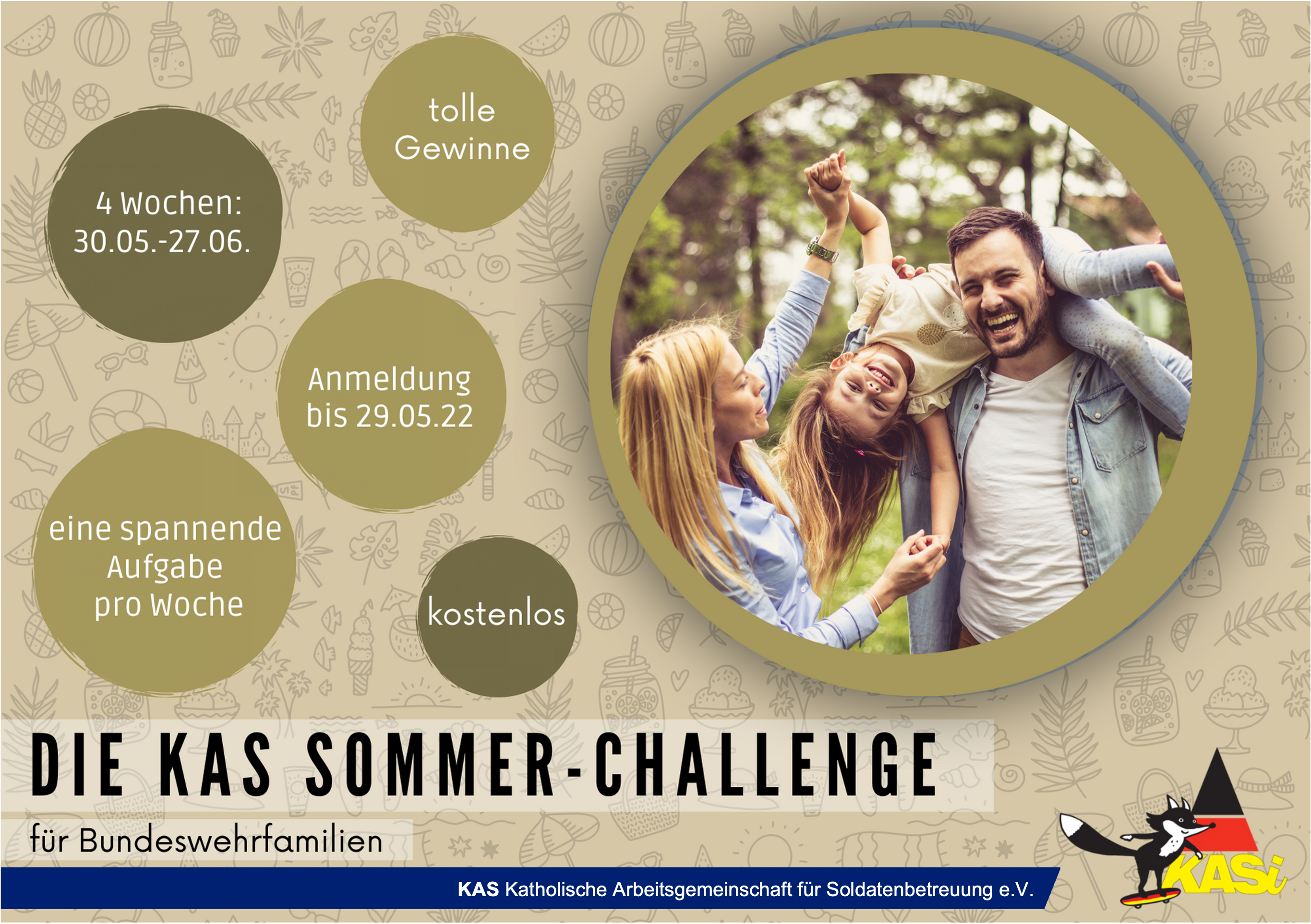 Aufruf zur KAS Sommer-Challenge 2022 für Bundeswehrfamilien