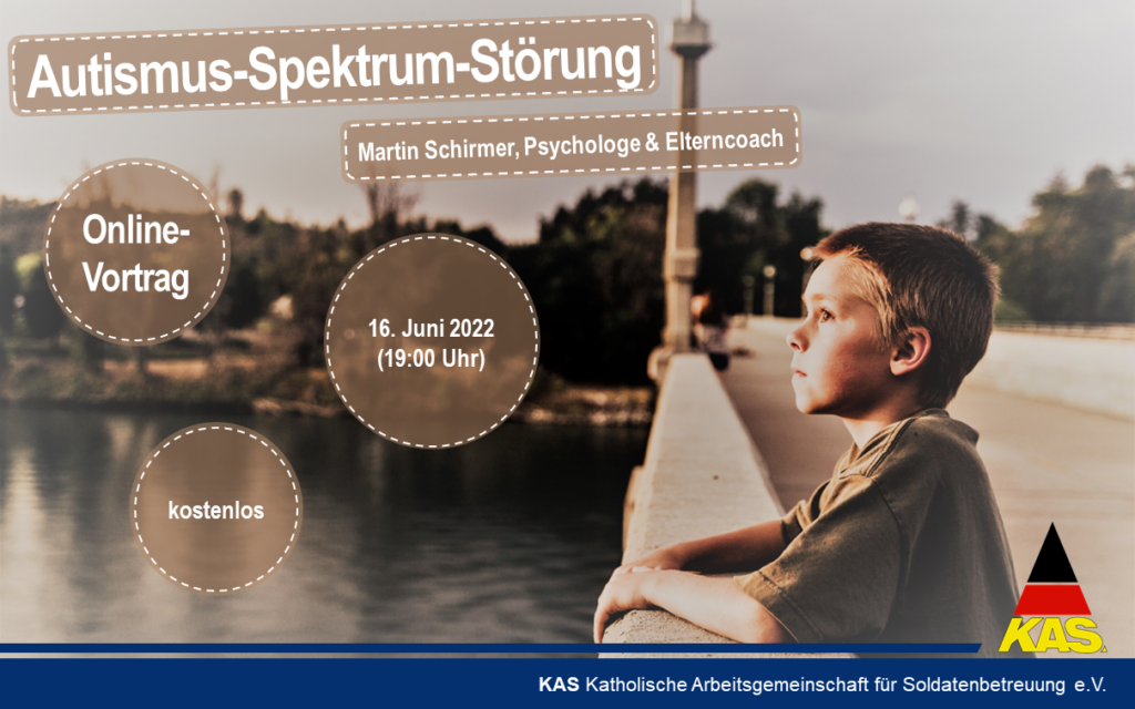 Titelbild für den KAS Online-Vortrag zum Thema "Autismus-Spektrum-Störung"!