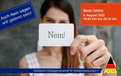 Online-Workshop „Auch Nein sagen will gelernt sein!“ am 4. August 2022
