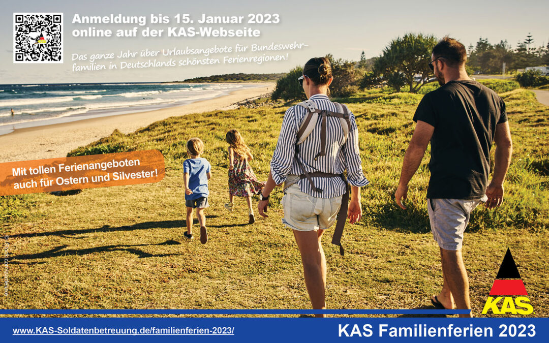 Das ganze Jahr über Urlaubsangebote für Bundeswehrfamilien – Jetzt für die KAS Familienferien 2023 anmelden!