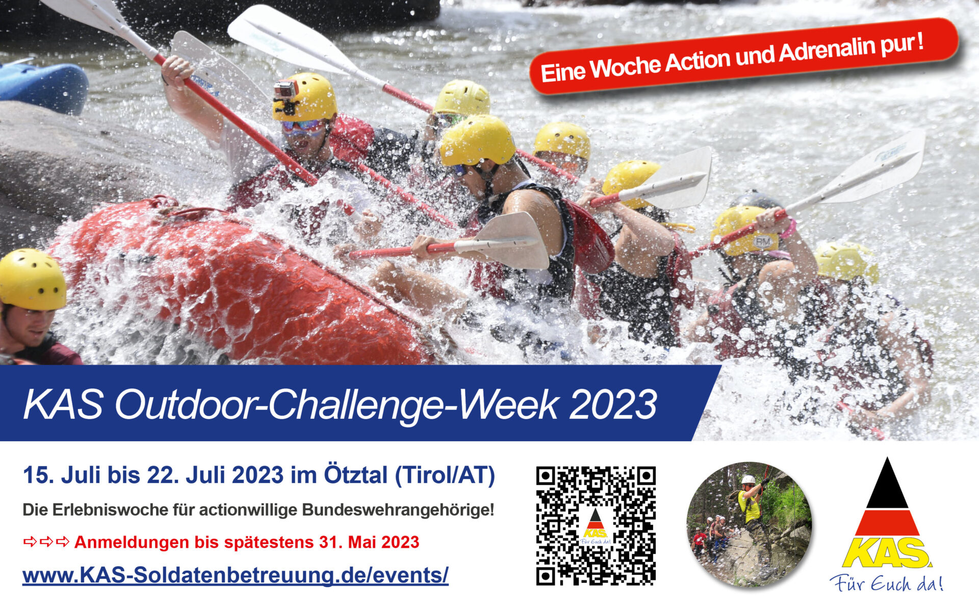 KAS Outdoor-Challenge-Week 2023: Actionwoche in Österreich