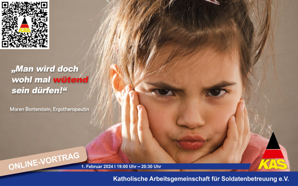 Bild für Online-Vortrag zum Thema "Wut bei Kindern" am 1. Februar 2024