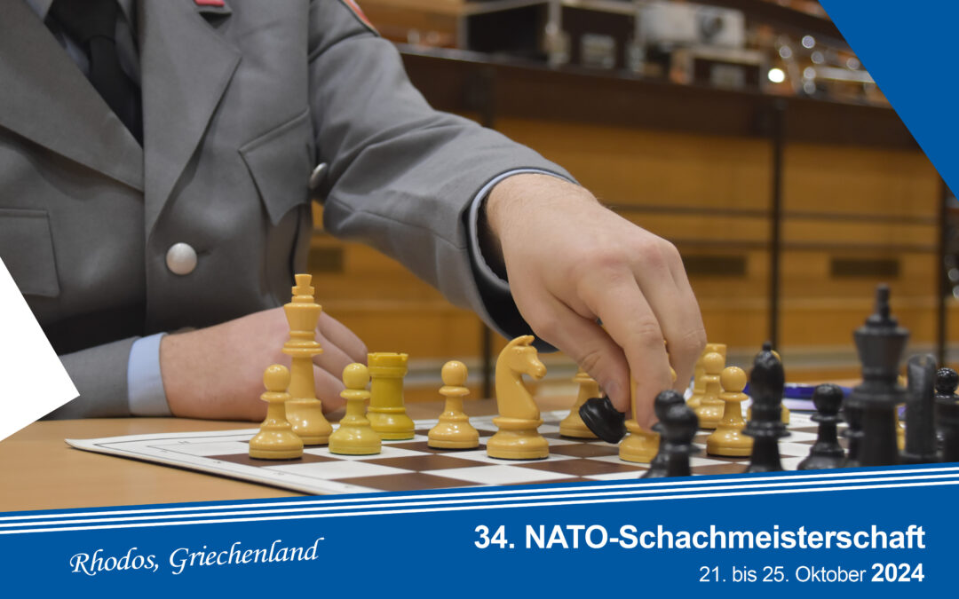 34. NATO-Schachmeisterschaft vom 21. bis 25. Oktober 2024 auf Rhodos (Griechenland)