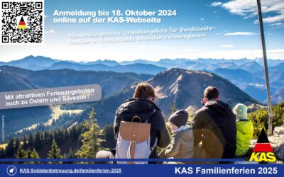 Abwechslungsreiche Urlaubsangebote für Bundeswehrfamilien – Jetzt für die KAS Familienferien 2025 anmelden!